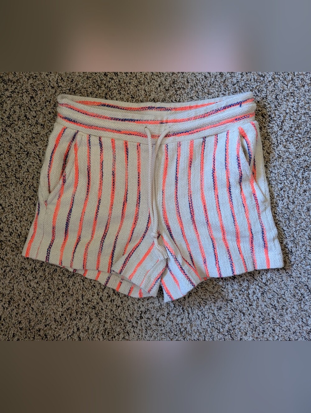 Lou & Grey Striped Terry Shorts - XS